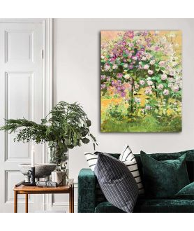 Obrazy na ścianę - Róże w malarstwie Dwa krzaki róż