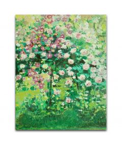 Obrazy na ścianę - Róże obraz olejny na płótnie Pnące róże