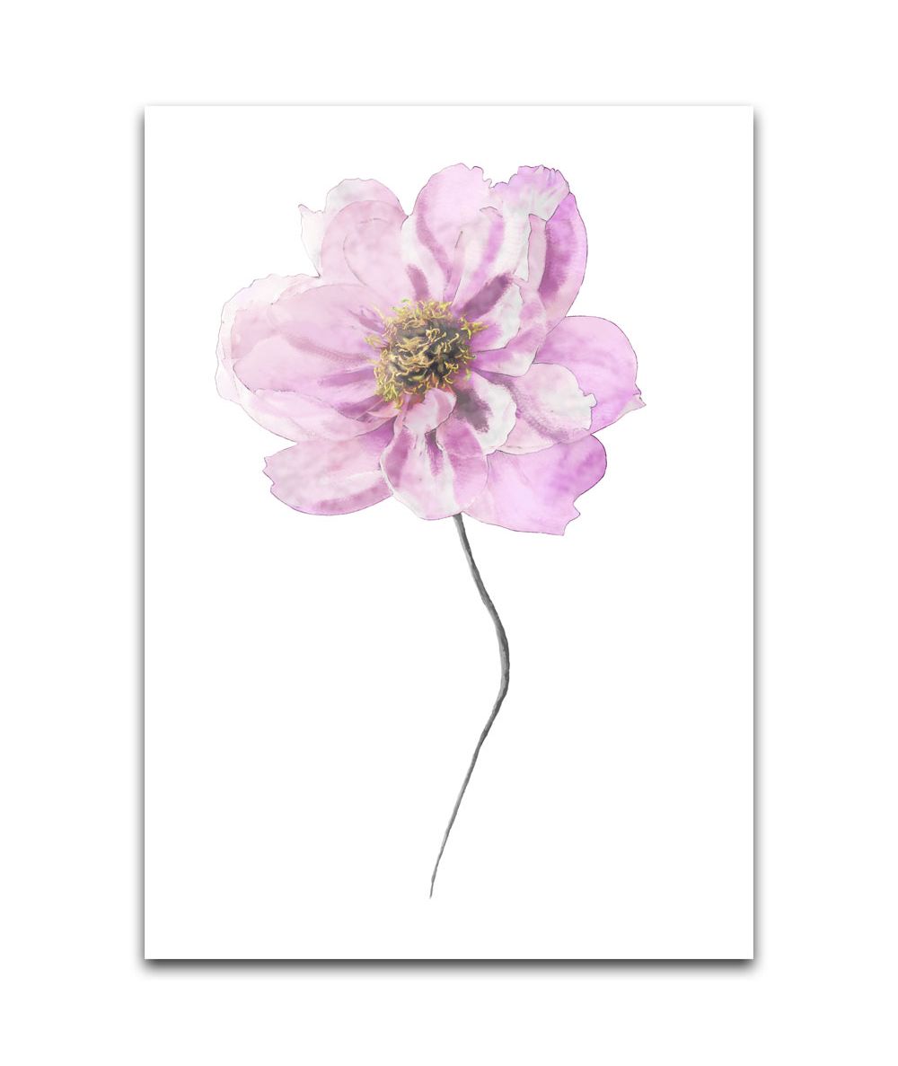Obrazy na ścianę - Obraz na płótnie - Akwarelowy kwiat piwonii