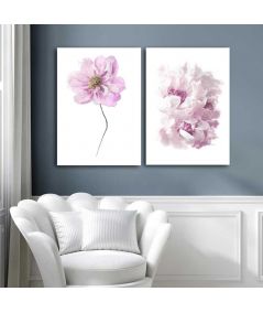 Obrazy na ścianę - Obraz na płótnie - Akwarelowy kwiat piwonii