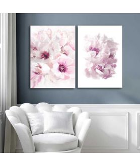 Obrazy na ścianę - Obraz na płótnie - Różowa kompozycja kwiatów
