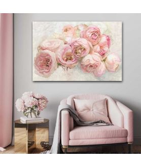 Obrazy na ścianę - Obraz na płótnie - Pudrowe kwiaty