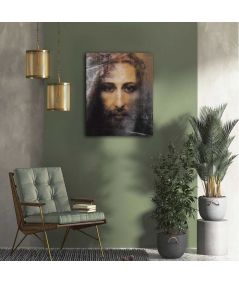 Obrazy na ścianę - Obraz na płótnie - Twarz Jezusa z Całunu Turyńskiego
