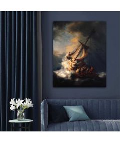 Obrazy na ścianę - Obraz na płótnie - Rembrandt - Burza na Jeziorze Galilejskim