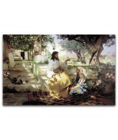 Obrazy religijne - Obraz na ścianę - Henryk Siemieradzki - Chrystus z Martą i Marią