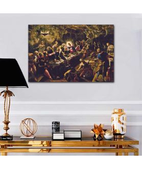 Obrazy na ścianę - Obraz religijny - Jacop Tintoretto - Ostatnia Wieczerza