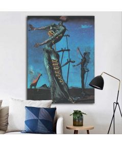 Obrazy na ścianę - Obraz na płótnie Salvadora Dali - Płonąca żyrafa