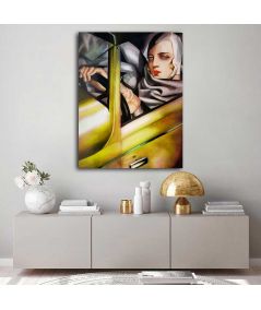 Obrazy na ścianę - Łempicka obraz na płótnie - Żółte Bugatti