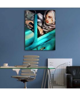 Obrazy na ścianę - Tamara Łempicka obraz - Niebieskie Bugatti
