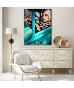 Obrazy na ścianę - Tamara Łempicka obraz - Niebieskie Bugatti