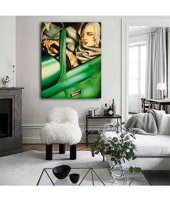 Obrazy na ścianę - Obraz Tamara de Lempicka - Autoportret w zielonym Bugatti