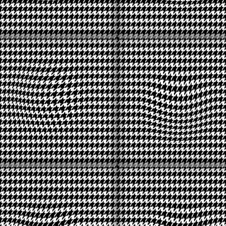 Obrazy 3d - Obraz op art Pepitka krata (1-częściowy) szeroki