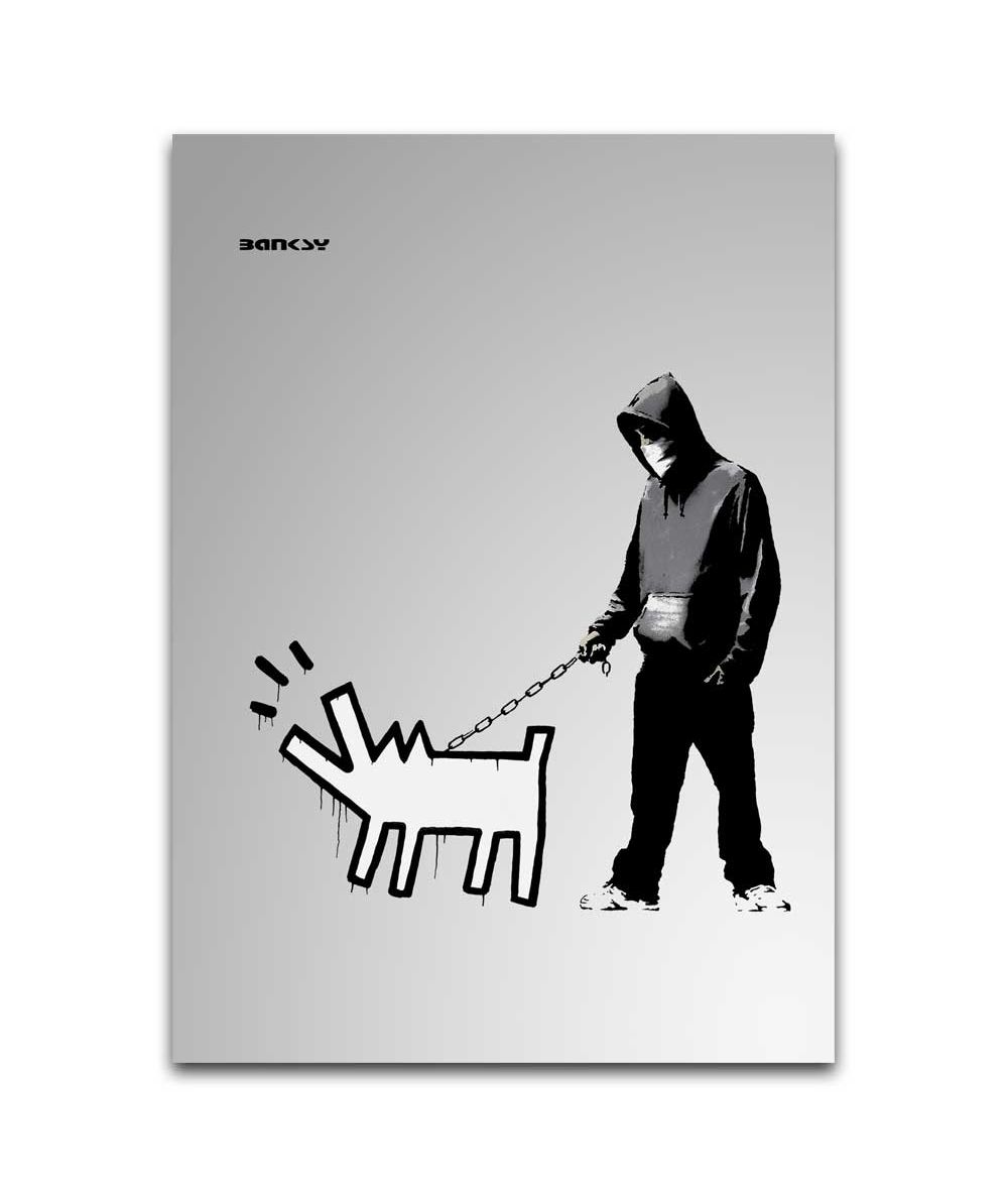 Obrazy na ścianę - Obraz na płótnie - Banksy - Szczekający pies