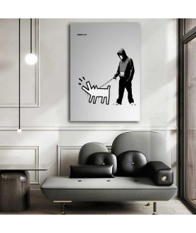 Obrazy na ścianę - Obraz na płótnie - Banksy - Szczekający pies