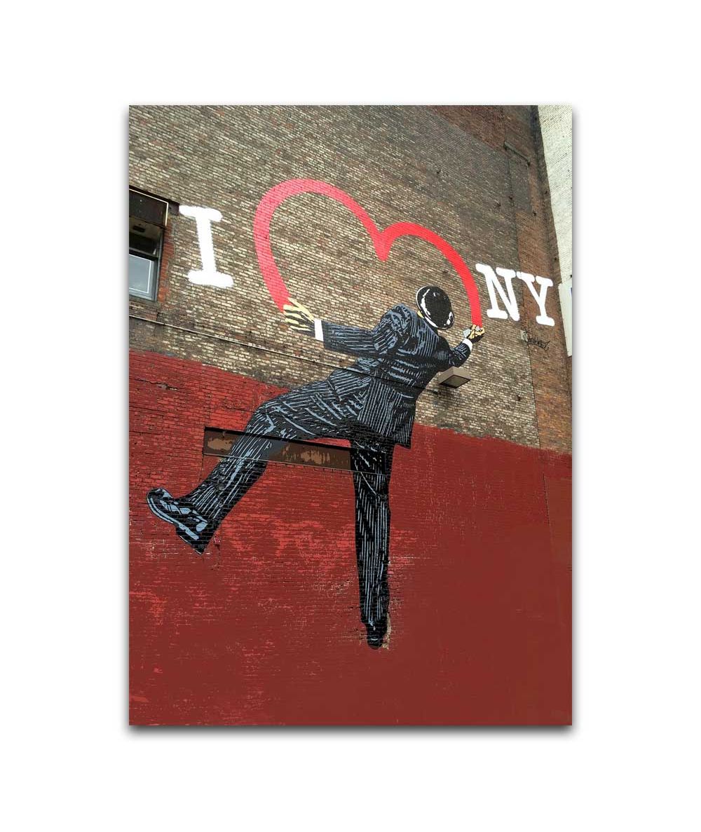 Obrazy na ścianę - Obraz graffiti na płótnie - Banksy - Kocham NY