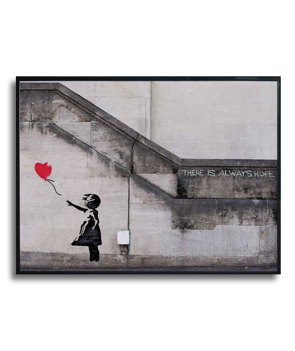 Banksy poster - Girl with balloon There is always hope