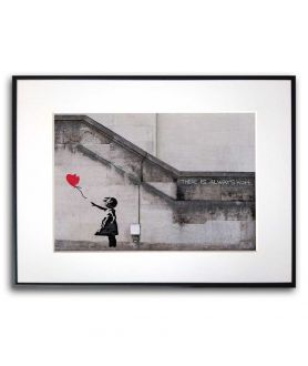 Poster Banksy - Girl with balloon There is always hope