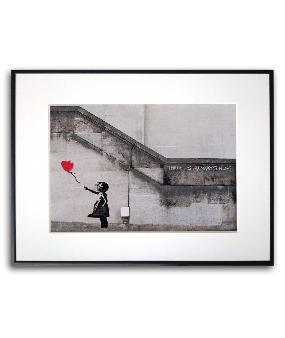 Poster Banksy - Girl with balloon There is always hope