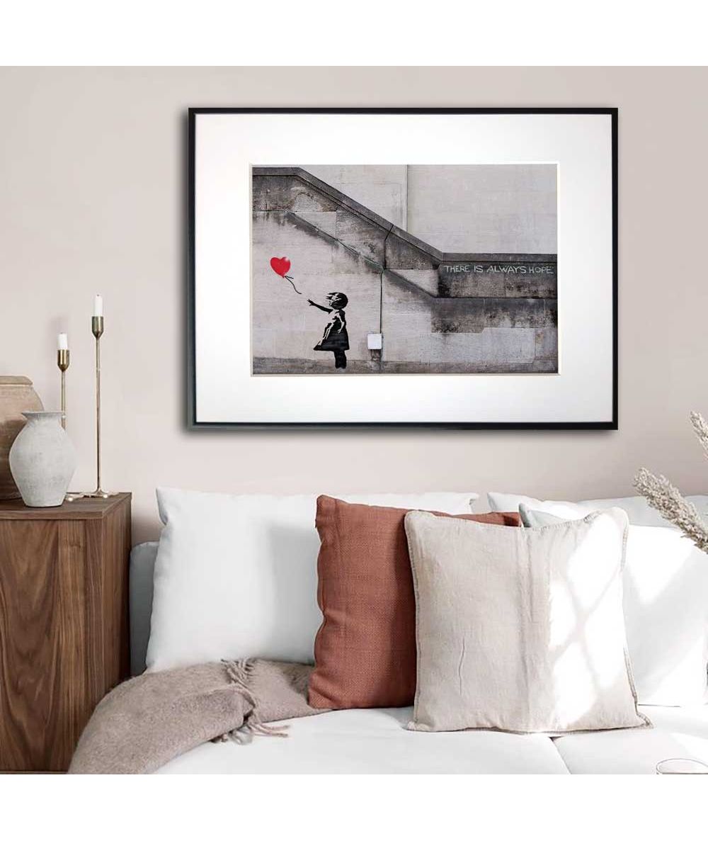 Poster Banksy Girl with balloon There is always hope - sklep Grafiki ...