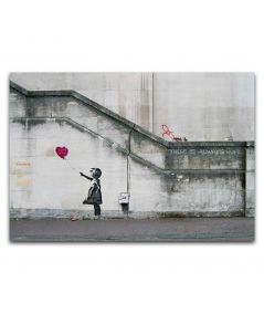 Obrazy na ścianę - Obraz canvas - Banksy - Heart Balloon Girl