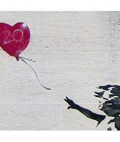 Obrazy na ścianę - Obraz canvas - Banksy - Heart Balloon Girl