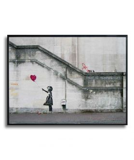 Banksy poster - Heart Balloon Girl