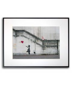 Poster Banksy na ścianę - Heart Balloon Girl