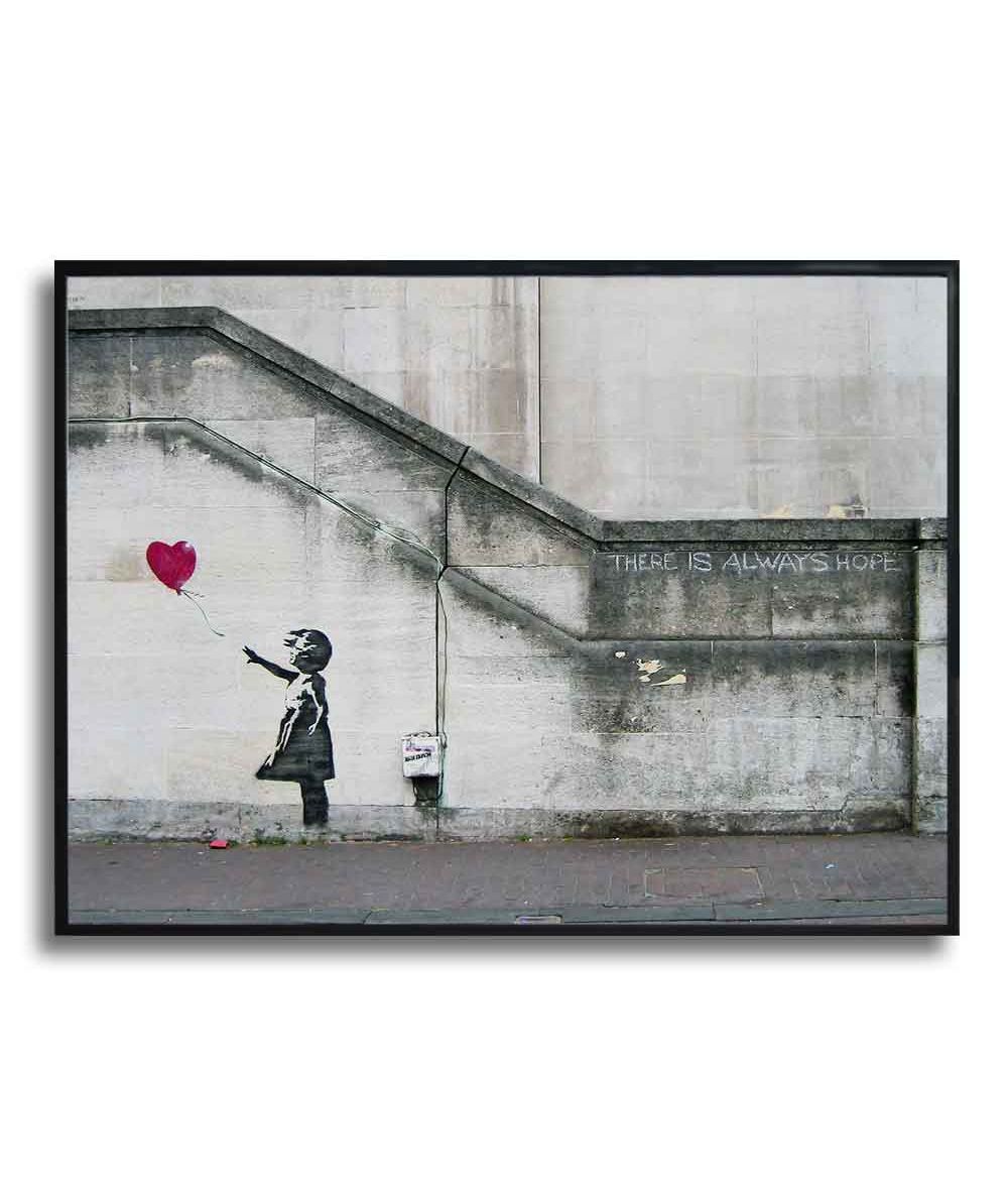 Banksy poster street art - Hope Balloon