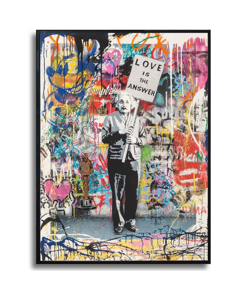 Plakat Banksy - Love is the answer graffiti