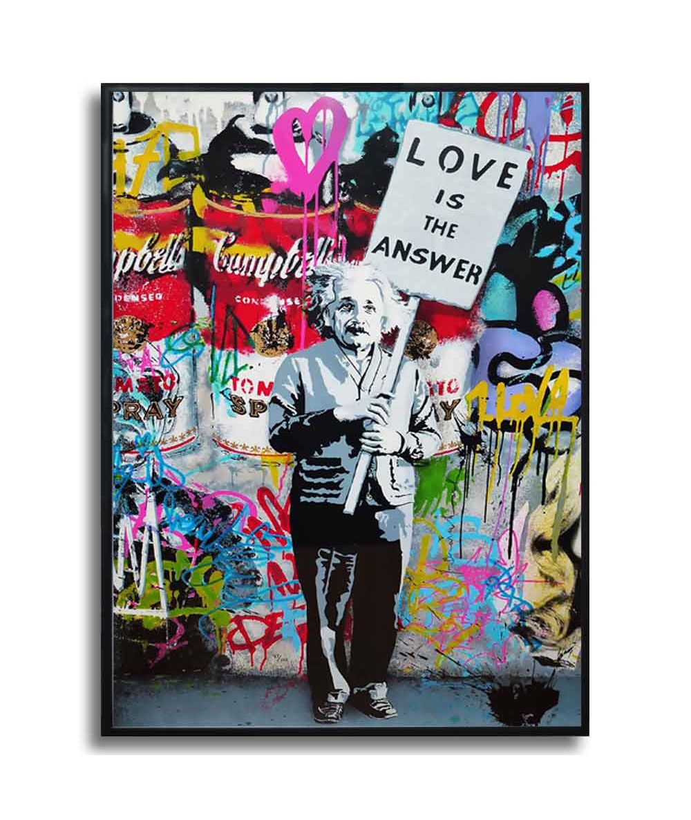 Plakat nowoczesny Banksy - Love is the answer