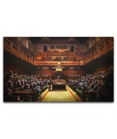 Obrazy na ścianę - Obraz Banksy na płótnie - Parlament zdecentralizowany (Devolved Parliament)