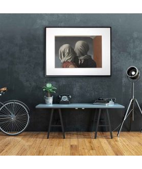 Plakat miłosny Rene Magritte - The Lovers