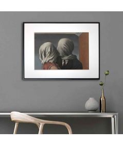 Plakat miłosny Rene Magritte - The Lovers