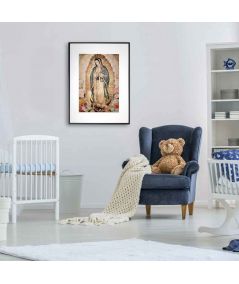 Plakat na ścianę religijny - Matka Boska z Meksyku (Guadalupe)