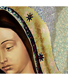 Plakat religijny na ścianę - Lady of Guadalupe watercolor