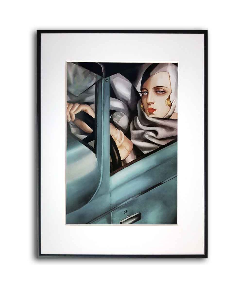 Plakat Tamara de Lempicka - Stalowe Bugatti