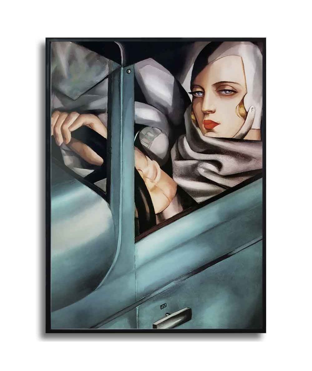 Plakat w ramie Tamara Łempicka - Stalowe Bugatti