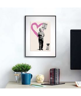 Plakat Banksy Mr Brainwash - Love is the answer Einstein