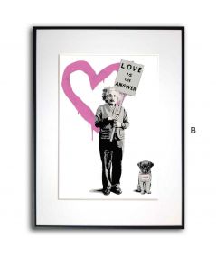 Plakat Banksy Mr Brainwash - Love is the answer Einstein