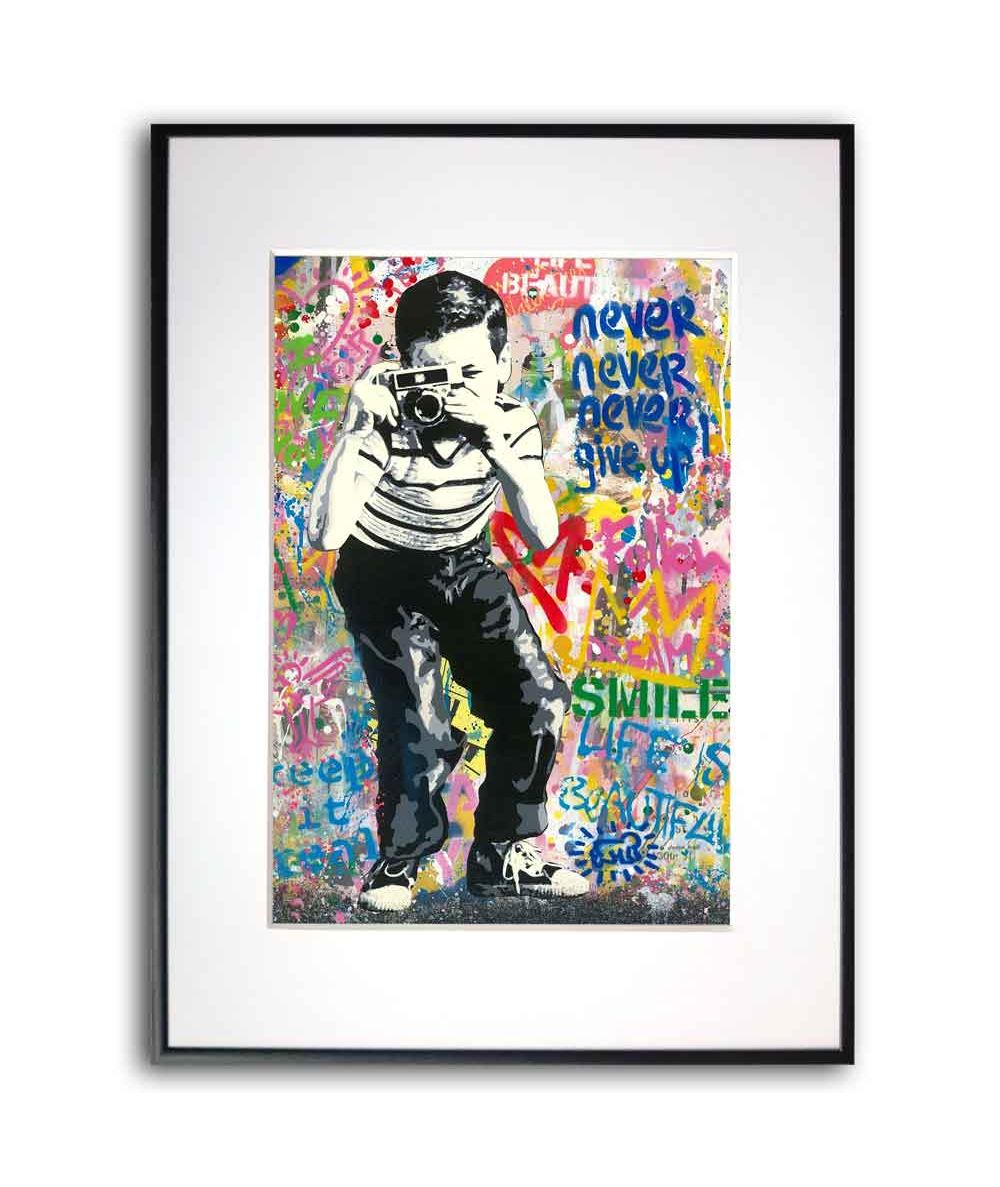 Plakat Banksy Mr Brainwash - Smile Camera boy