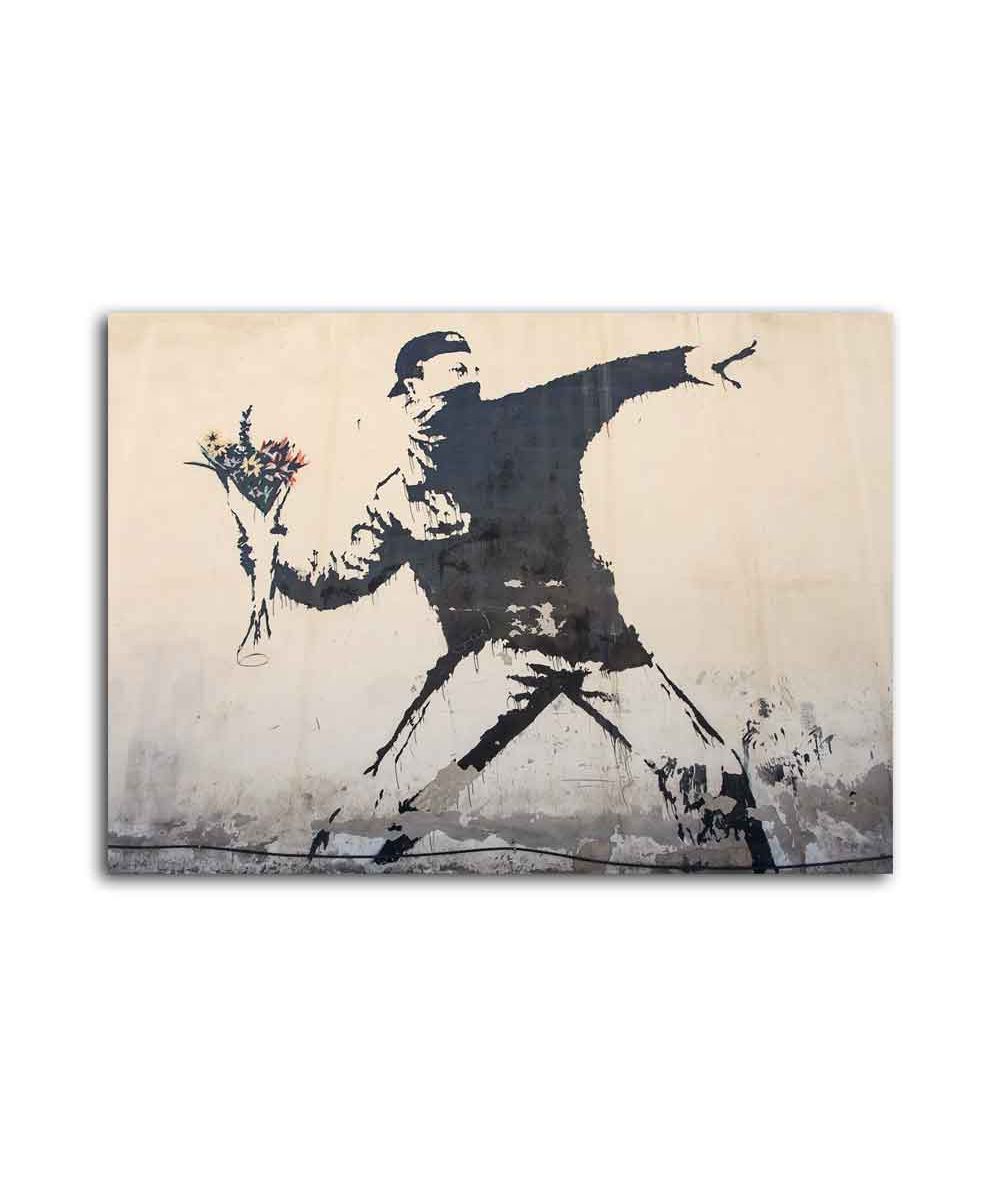 Obrazy na ścianę - Obraz na płótnie - Banksy - Thrower