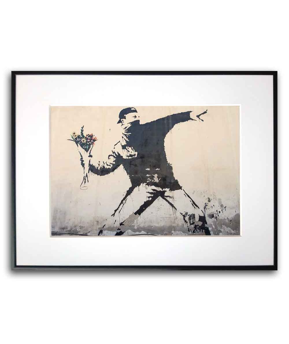 Plakat Banksy na ścianę - Thrower