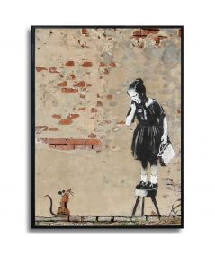 Plakat graffiti - Banksy - Rat Girl