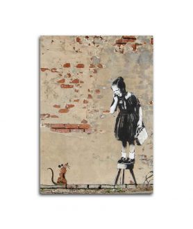 Obrazy na ścianę - Obraz na płótnie Banksy - Rat Girl