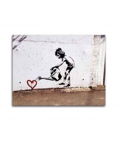 Obrazy na ścianę - Obraz Banksy na płótnie - Planting love