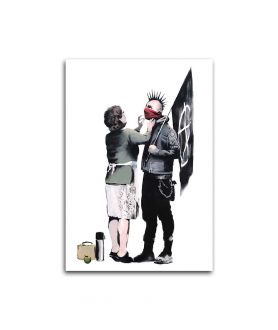 Obrazy na ścianę - Obraz nowoczesny na płótnie Banksy - Punk Mum