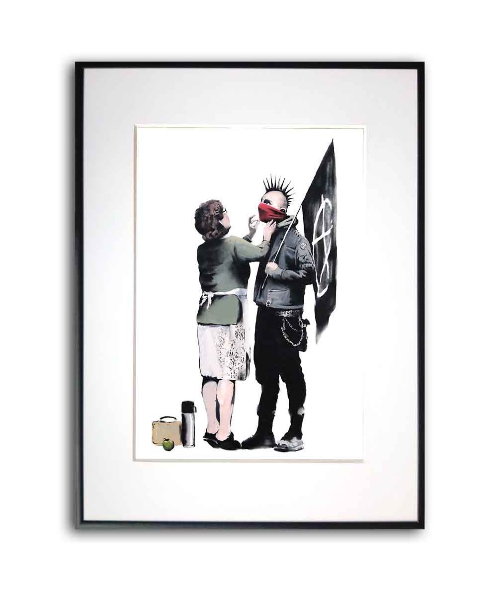 Plakat Banksy nowoczesny - Punk Mum