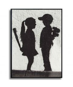 Plakat na ścianę Banksy - Fake love