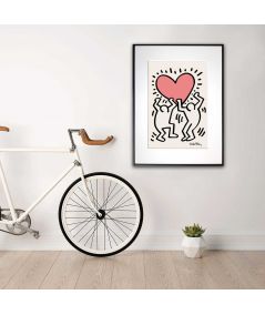 Plakat serce na ścianę - Keith Haring 5