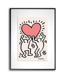 Plakat serce na ścianę - Keith Haring 5